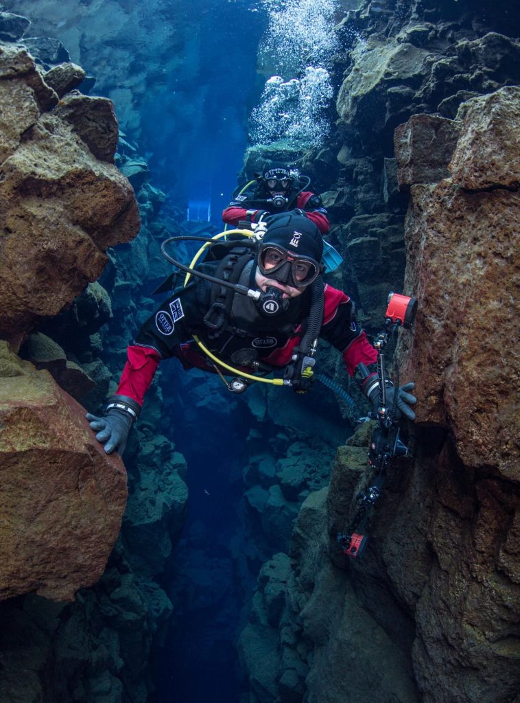Diving in the Silfra fissure